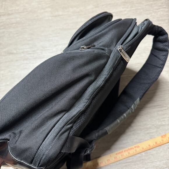 Tumi T-Tech Presidio Union T-Pass Laptop Backpack Padded Brief Pack Black Gray - Picture 7 of 9